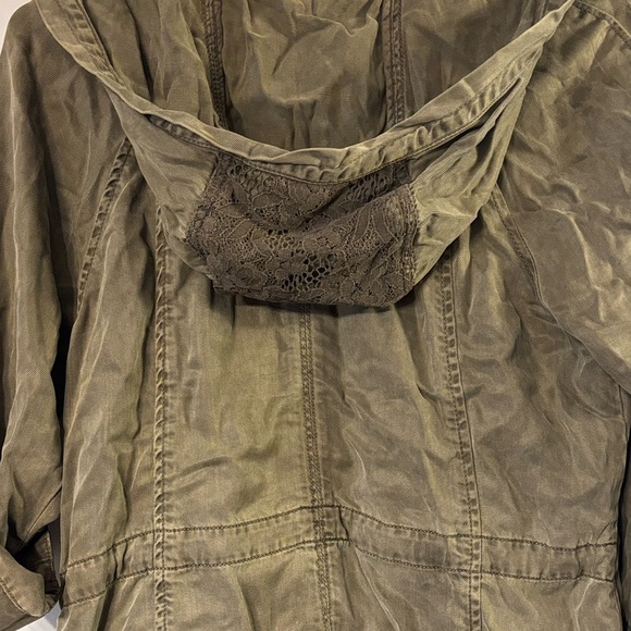 Max Jeans Green Utility Jacket Lightweight Cotton - Picture 11 of 11